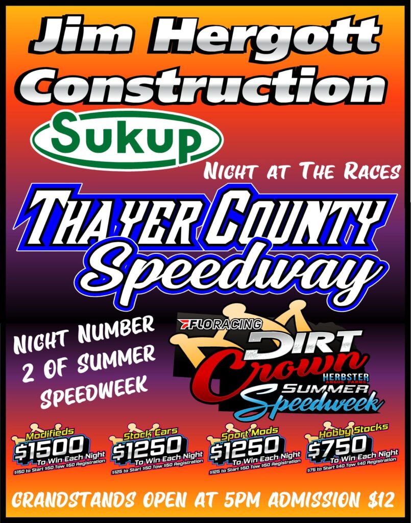Thayer County Speedway in Deshler Nebraska